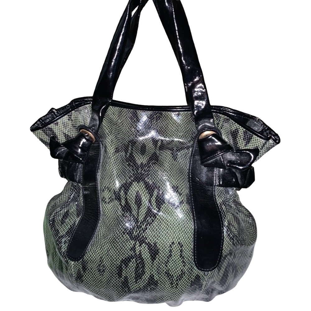 Kate Landry Python Print Handbag - image 4